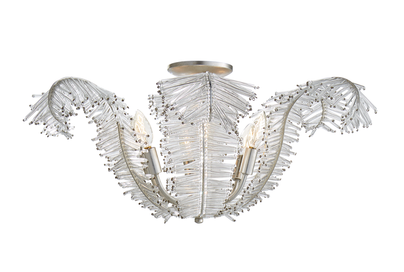 Visual Comfort Calais Large Semi-Flush Fixture in Burnished Visual Comfort Calais Large Semi-Flush Fixture in Burnished
